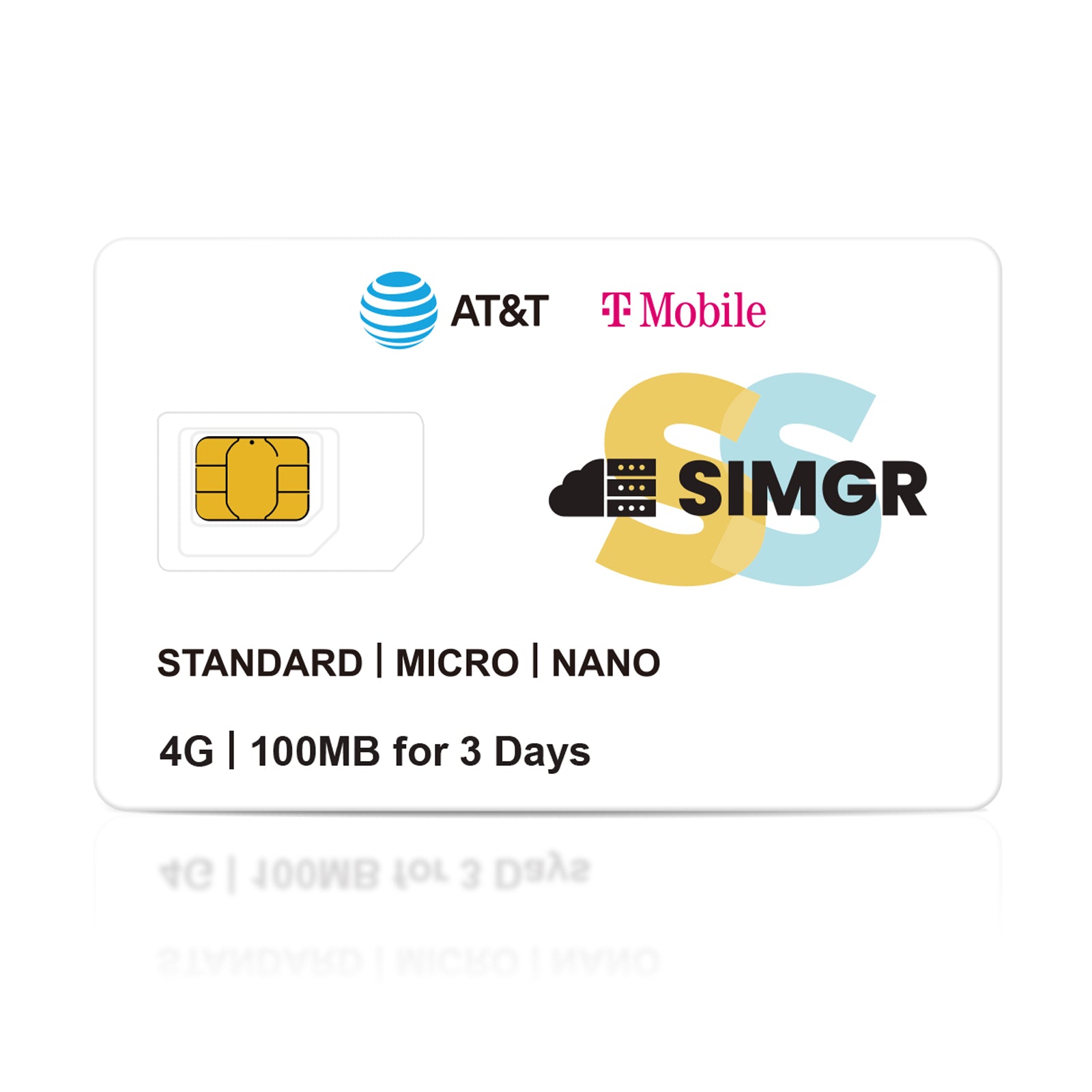 FREE 100MB-SIMGR Prepaid SIM Card USA Double Network 4G LTE-USA Data Only SIM Card for Unlocked Security Cameras/Router/Mobile WiFi Hotspot/Watch/GPS Tracker IoT Devices