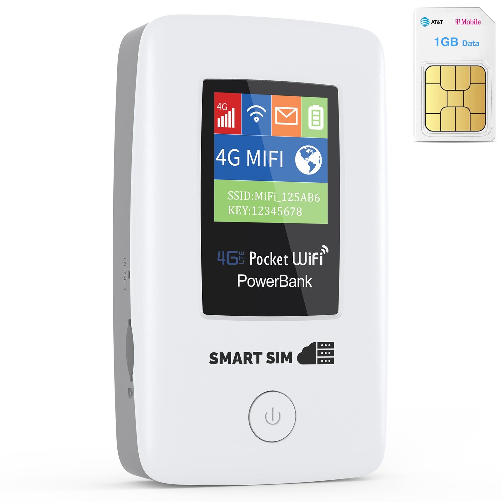 SmartSim 4G LTE WiFi Mobile Hotspot, USA & International WiFi Travel Portable Router, 6000mAh Battery +FREE SIM CARD